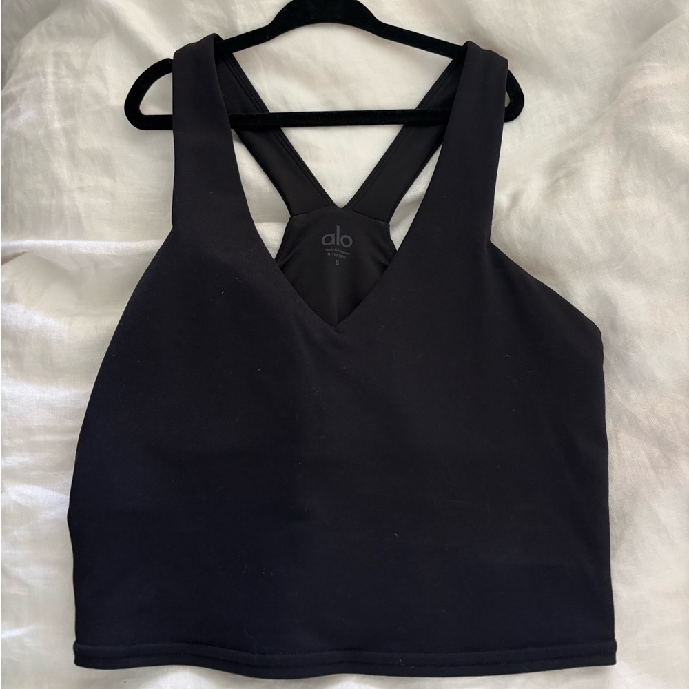 Alo Black Sports Bra size small
